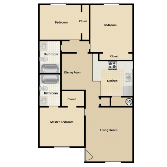 The Boardwalk Floor Plans 1 Bedroom Apartments Fort Myers